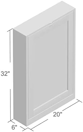 KB Designs - Wall Mounted Fold Out Floating Desk Table with Storage Shelves, White