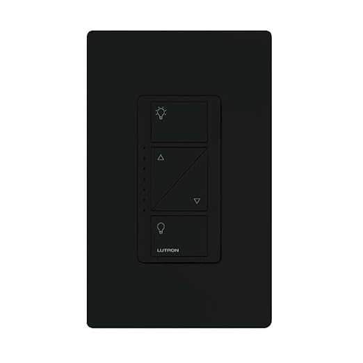 Lutron Caseta Original Smart Dimmer Switch (Lutron Smart Hub Required), for LED Lights, 150 Watt, Single-Pole/3-Way, No Neutral Required, PD-6WCL-BL-2-Pack, Black, 2 Black