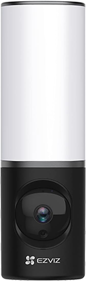 EZVIZ 2K+ Smart Outdoor Security Camera with Floodlight, Built-in 32G Storage, Colour Night Vision, Siren & Light Alarm, AI Human Detection, Two-Way Talk, Waterproof, Hardwired Installation (LC3)