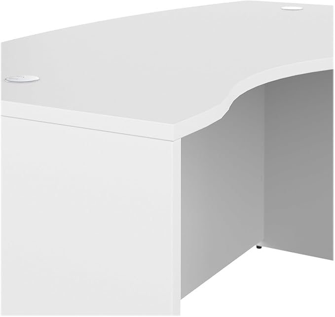 Bush Business Furniture Studio C 60W x 43D Right Hand L-Bow Desk Shell in White