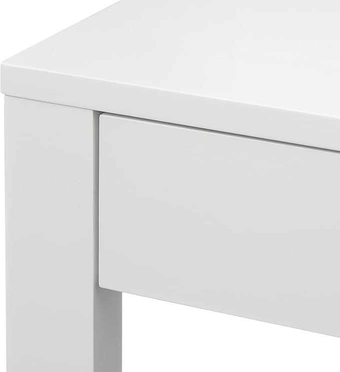 Target Marketing Systems Gabby Home Office, Study Room, Vanity or Bedroom, Computer 2 Drawers, Contemporary Style Desk with Storage, 40” x 20”, White