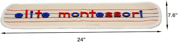 Elite Montessori Materials Accessories Edged Rug with Lines Lower and Capital Case SMALL Movable Alphabets One Row Working Rug