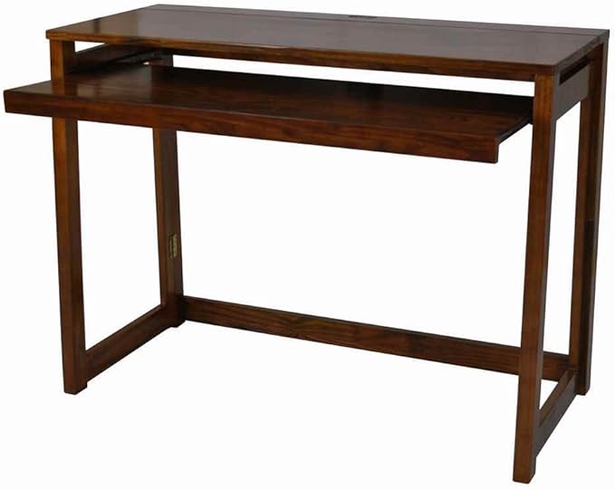 Casual Home Folding Desk with Pull-Out & USB Ports
