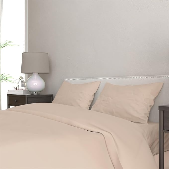 3 Piece Solid Color All Season Bedding Comforter Set Microfiber Soft Lightweight Bedding Set for Kids Teens Adults Room Decor with 1 Comforter and 2 Pillowcases Twin