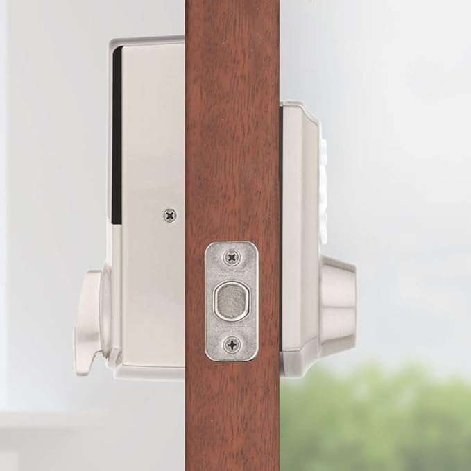 Kwikset Home Connect 620 Smart Lock Deadbolt with Z-Wave Technology, Works with Ring Alarm, Samsung Smartthings and More, Z-Wave Hub Required, Traditional Design in Satin Nickel
