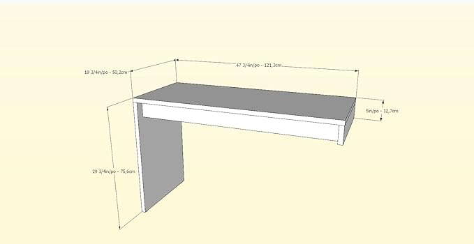 Nexera 211303 Reversible Desk Panel for Home Office, White & Walnut