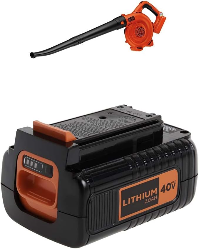 BLACK+DECKER Cordless Sweeper with Battery, 2.0-Ah (LSW36B & LBX2040)