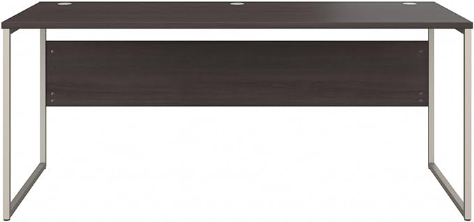 Bush Business Furniture HYD373SG Hybrid 72-Inch Computer Table Desk with Metal Legs, Storm Gray