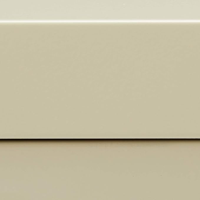 Lorell 4-Drawer Vertical File with Lock, 15 by 25 by 52-Inch, Putty