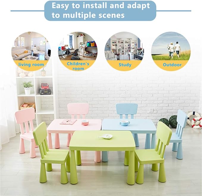 Children's Chair Kindergarten Baby Learning Chair Plastic Game Chair Removable