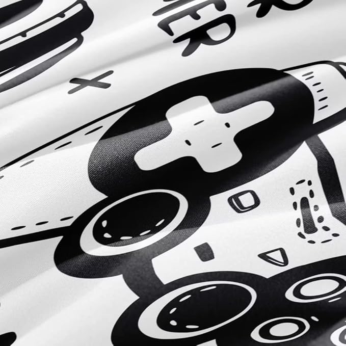 Gaming Comforter for Boys Teens,Game Bedding Sets Twin,Kids Gamer Comforter Set,Video Game Bedroom Decor,Gamepad Controller Duvet Insert All Season 3 Piece 1 Comforter and 2 Pillowcases