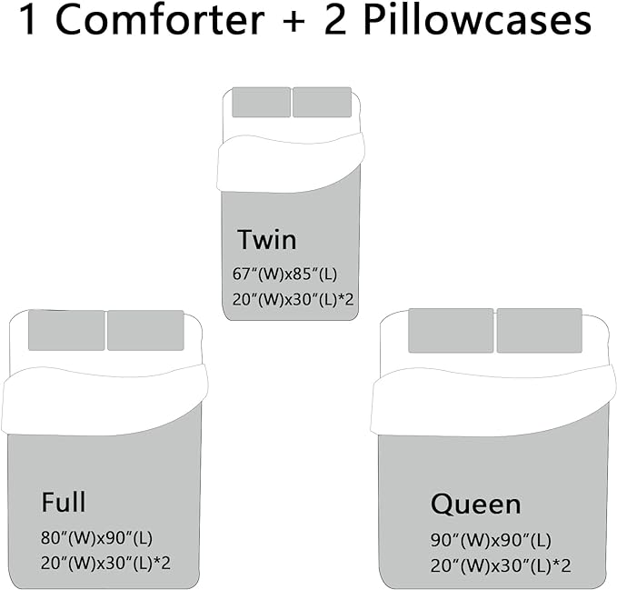 CVHOUSE Dinosaur Bedding Set,Dinosaur Comforter,Dinosaur Comforter Set Queen,Microfiber Quilt Set with 1 Comforter and 2 Pillow Cases- 3 Piece