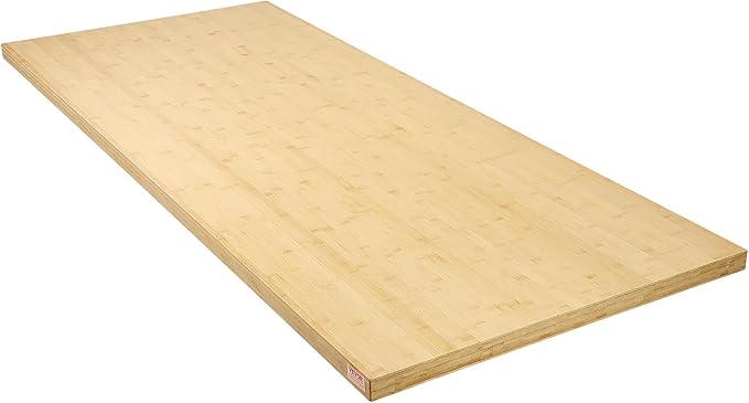 VEVOR Bamboo Table Top, 70.9" x 29" x 1.5", 330 lbs Load Capacity, Universal Solid One-Piece Bamboo Desktop for Height Adjustable Electric Standing Desk Frame, Rectangular Countertop for Home & Office