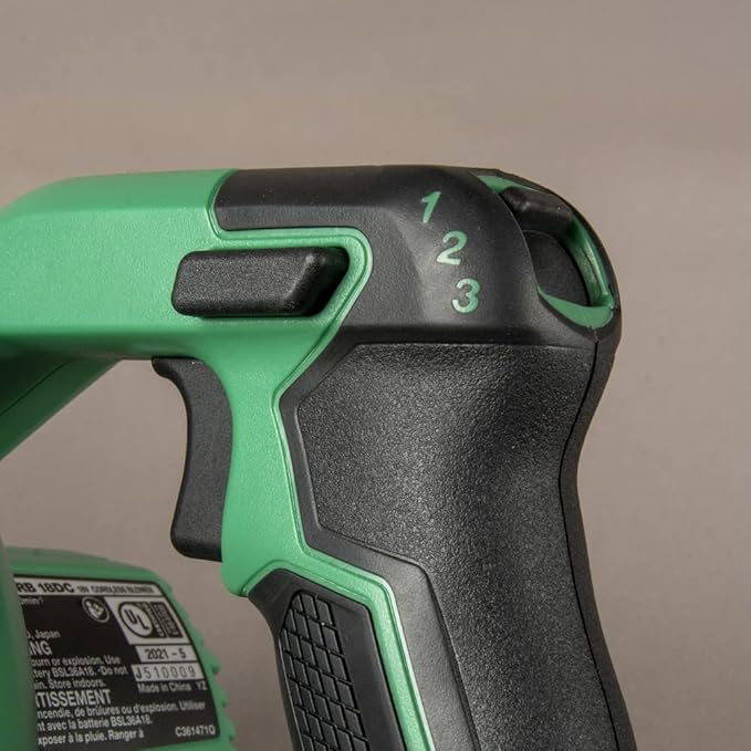 Metabo HPT 18V MultiVolt™ Cordless Li-Ion Compact Blower | Tool Only - No Battery | Variable Speed | 3 Speed Selector to Reduce Fatigue | 124 CFM | 213 MPH | Lifetime Tool Warranty | RB18DCQ4