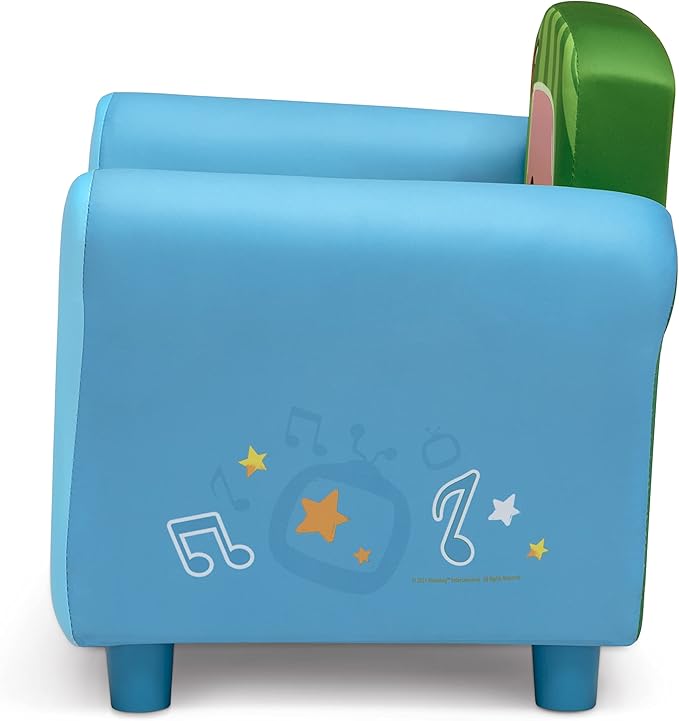 Delta Children Colorful Kids Upholstered Chair, One Size, Cocomelon