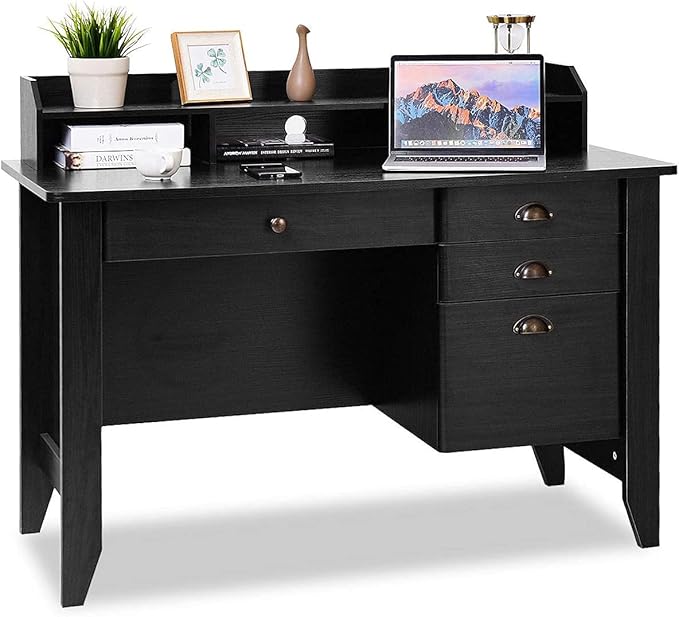 Computer Desk, Default, Black