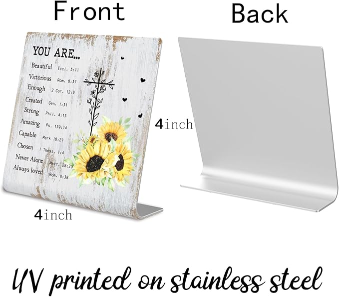 Christian office decor for Men Prayer Room Decor for Office Desk Scripture Motivational Birthday Gifts for Her, Mom,Sister, Friends, Coworker Birthday Gifts for Women Catholic XUV03