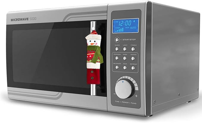 3 Piece Set Christmas Snowman Refrigerator Door Handle Covers Appliance Handle Covers Christmas Decorations Fits Standard Size Kitchen Refrigerator Microwave Oven Or Dishwasher