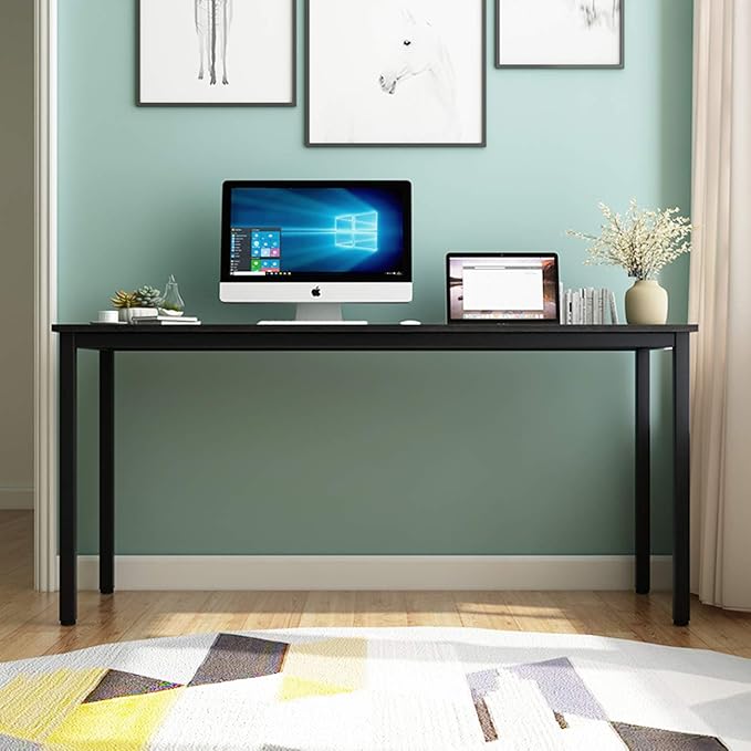 SogesGame YL-AC3-160VB-US8 Home Office Desks, X-Large, Black
