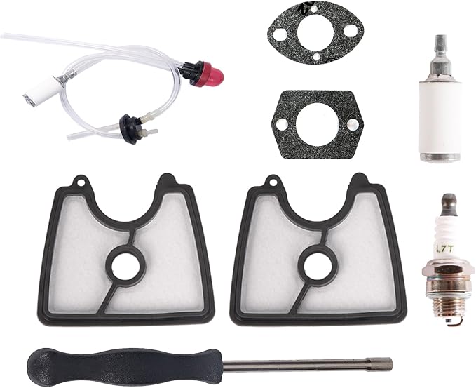 590460102 545081811 Carburetor for Husqvarna 125B 125BX 125BVX Leaf Blower Trimmer for Zama C1Q-W37 Carb 545 08 18-11 545112101 581798001 with Air Filter Fuel Line Kit