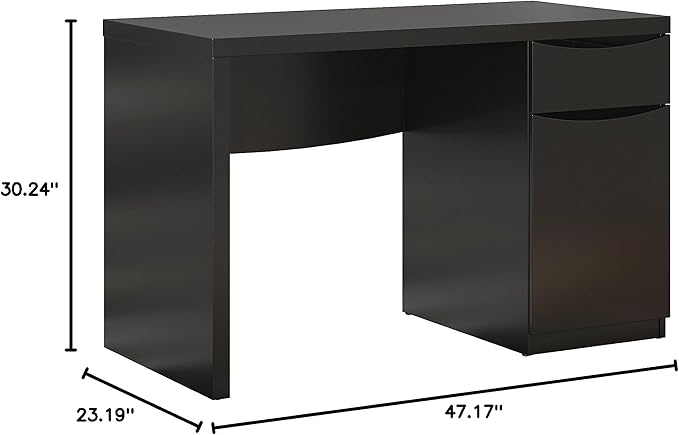 Bush Business Furniture Montrese Computer Desk, Classic Black