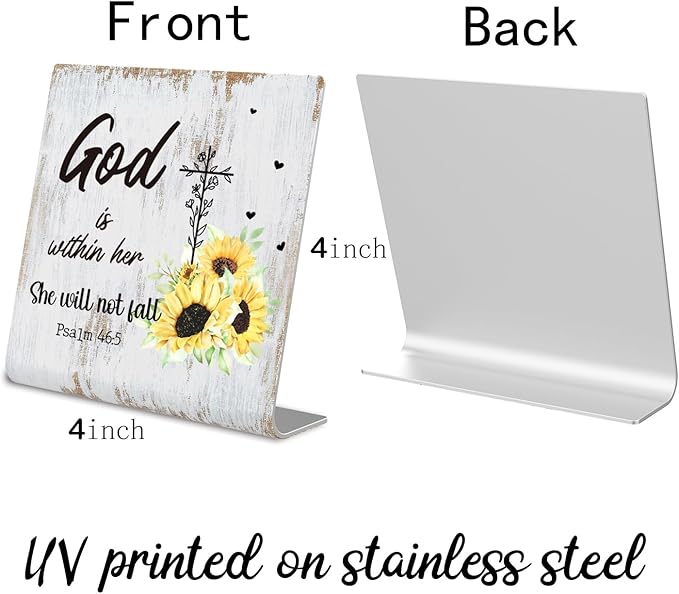 Religious gifts for Women Friends Prayer Room Decor for Office Desk Scripture Inspirational Home Decor Gifts for Her, Mom,Sister, Friends, Coworker Birthday Gifts for Women Catholic XUV02