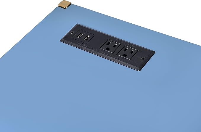 NicBex Laik-DW-00066-DX Desks, 42" W x 20" D x 30" H, Navy Blue
