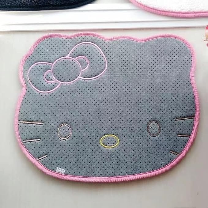 Area Rugs Kawaii Carpet Super Soft Area Rugs Cute Cartoon Kitten Face Pattern Bedroom Mats,Luxury Shaggy High Absorbent and Anti Slip