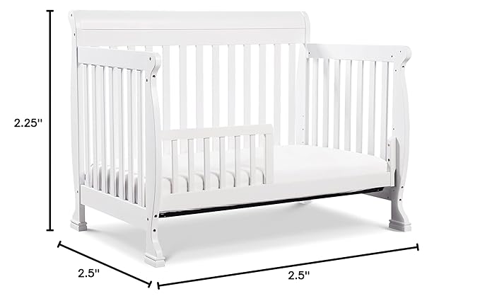 DaVinci Kalani 4-in-1 Convertible Crib in White, Greenguard Gold Certified
