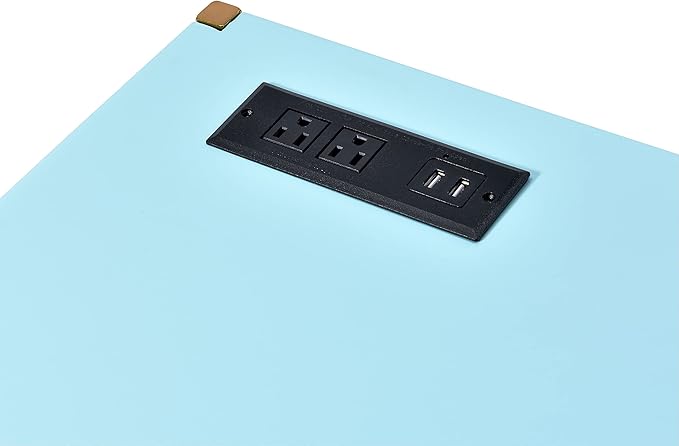 NicBex Laik-DW-00065-DX Desks, 42" W x 20" D x 30" H, Baby Blue