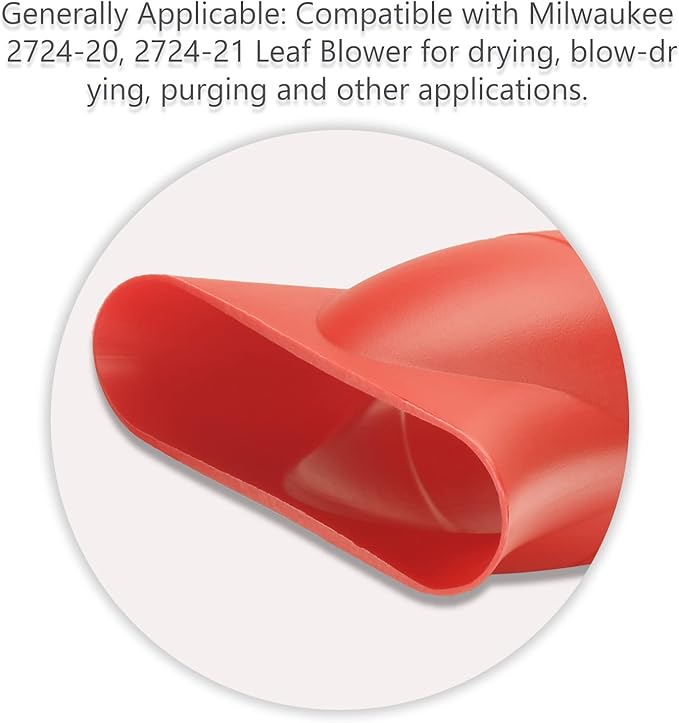 Leaf Blower Flat Tip Nozzle and Flare Nozzle Tip for Milwaukee M18 2724-20 & 2724-21 Fuel Leaf Blower, Work for Drying, Blow-Drying -Leaf Blower Flat Nozzle Tip