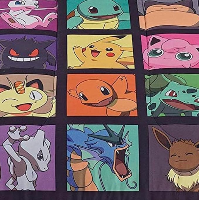 Pokémon, "Kanto Favorites" Twin Bed in a Bag Set, 64" x 86", Twin, Multi Color