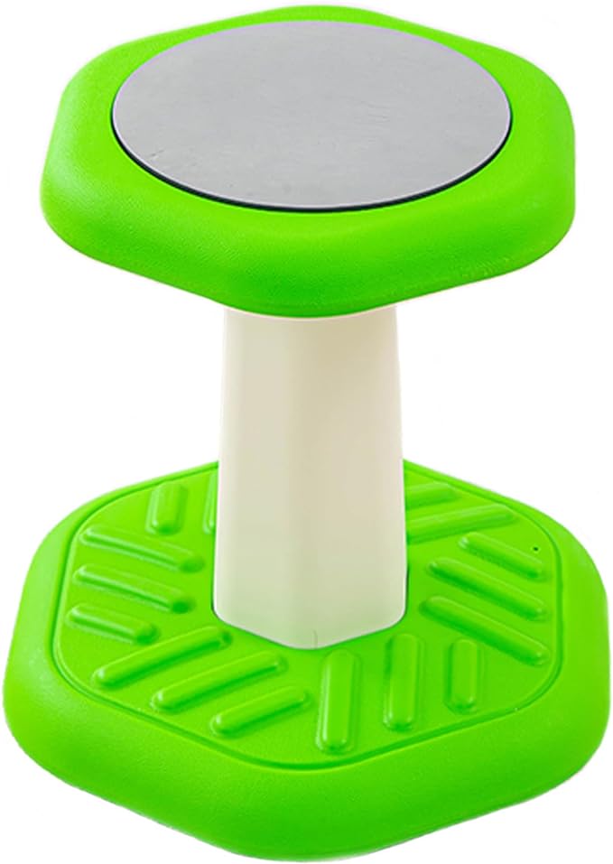 Active Chairs Kids Preschool Wobble Stool - Alternative Flexible Seating Balance Wiggle Stool for Classroom,Preschool,Kindergarten&Elementary School,Active Sensory Chairs,Ages3-8,Green(14in)