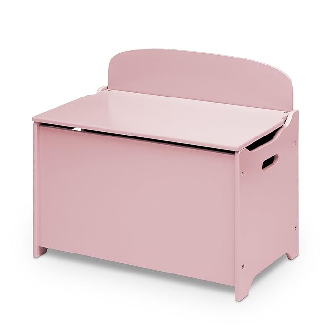 Delta Children MySize Deluxe Toy Boxes, Dusty Rose and Deep Blue