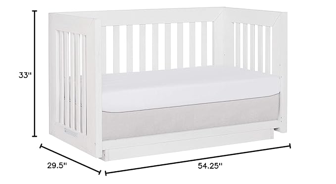 Dream On Me Evolur Maddox Modern Crib, Weathered White