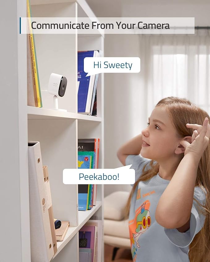 eufy Security Indoor Cam C120 2-Cam Kit | 2K Security Indoor Camera | Plug-in Camera with Wi-Fi | Human and Pet AI | Works with Voice Assistants | Night Vision | Two-Way Audio | HomeBase 3 Compatible