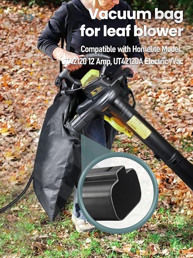 5140125-95 5140117-99 Leaf Blower Vacuum VAC Shoulder Bag - by Ohoho - for Black and Decker BV3100 BV2900 12 Amp Vacuum Blower
