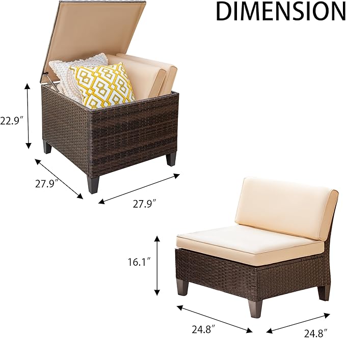 Flamaker patio sofa (2 Pieces)