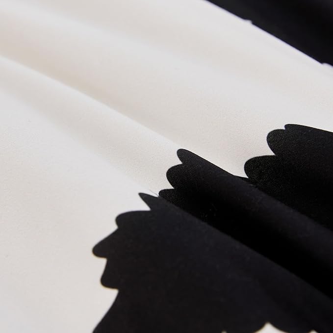 Cow Print Bedding Set Queen,Queen Size Cow Print Comforter Sets,Boys Bedding Set Queen,Black and White Color Comforter,Cow Room Decor