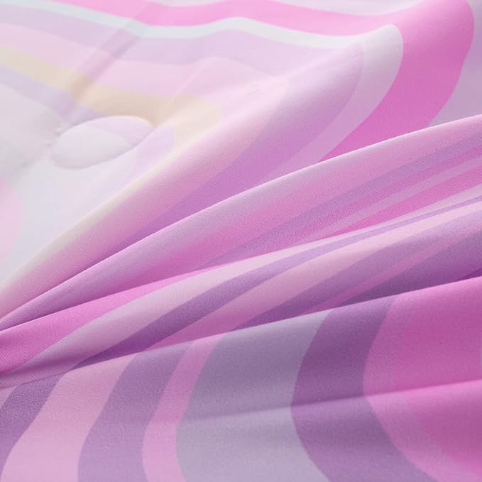 Bodhi Twin Size Comforter Set for Girls,5 PCS Bed in A Bag Girls Pink Bedding Comforter Sheet Set for Kids,Girls Bedding Set,twin size bed set for girls