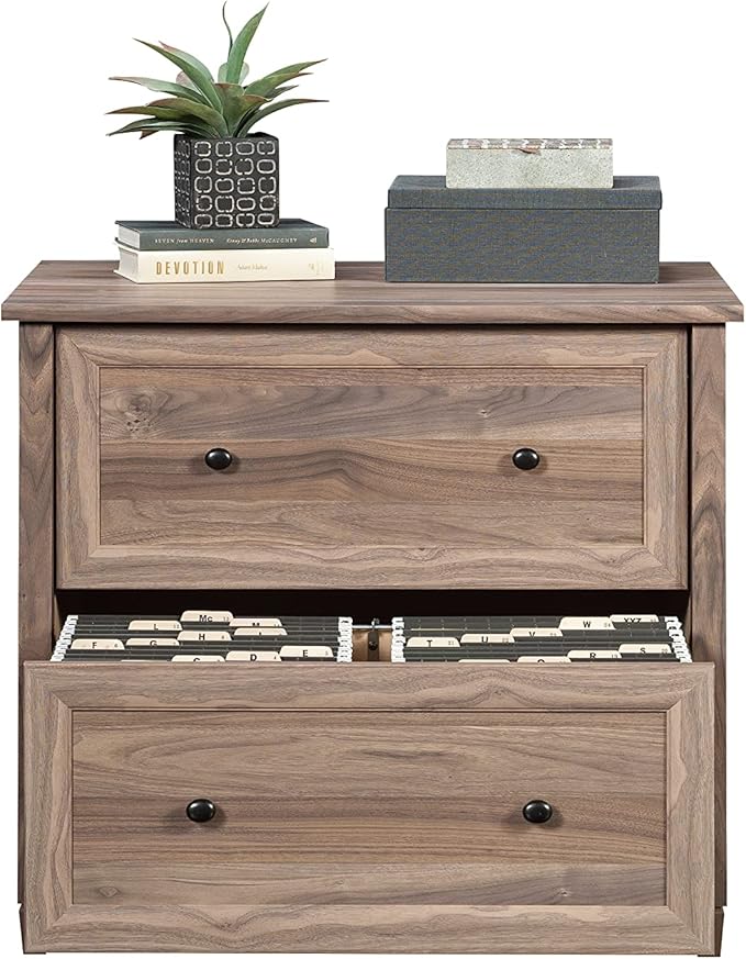Sauder County Line Dresser, L: 33.31" x W: 23.47" x H: 29.37", Washed Walnut Finish