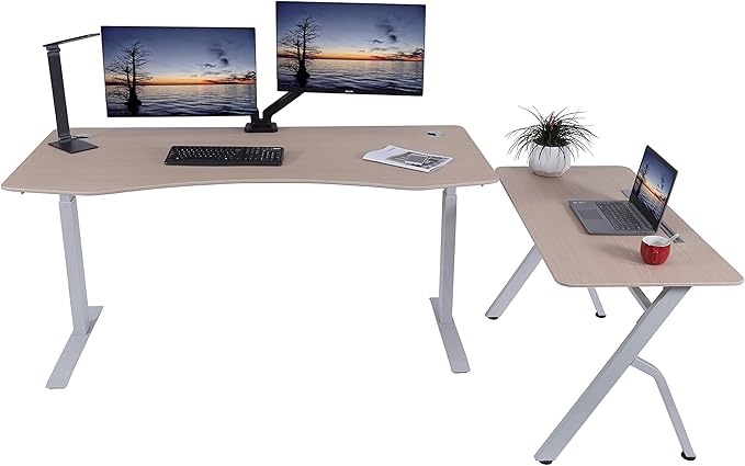 ApexDesk 47" Computer Desk, Modern Simple Style Desk for Home Office, Study Student Writing Desk - Oak