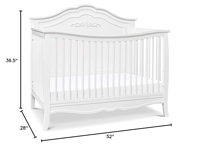 DaVinci Fiona 4-in-1 Convertible Crib in White, Greenguard Gold Certified
