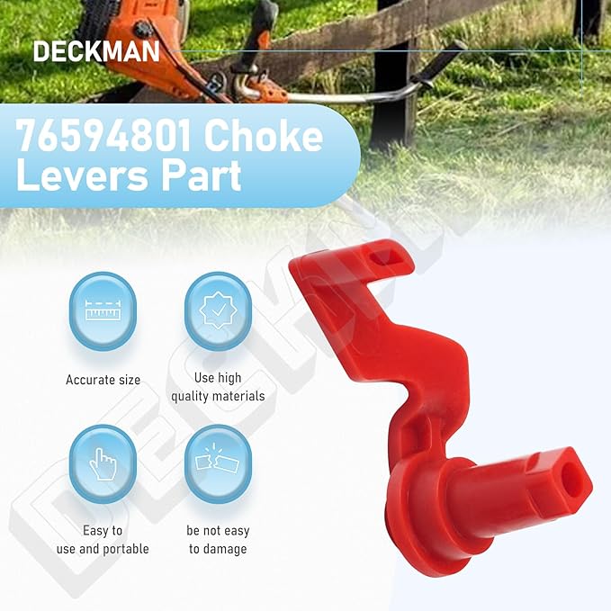DECKMAN 576594801 Choke Levers Part for Blower EBZ7500, EBZ8500, RedMax, Echo, Husqvarna 570BTS, 570BFS, 580BTS, 580BF,S EBZ7500, EBZ8500 Blower, Stihl FS110, FS110R FS55RC Trimmer 3 Pack