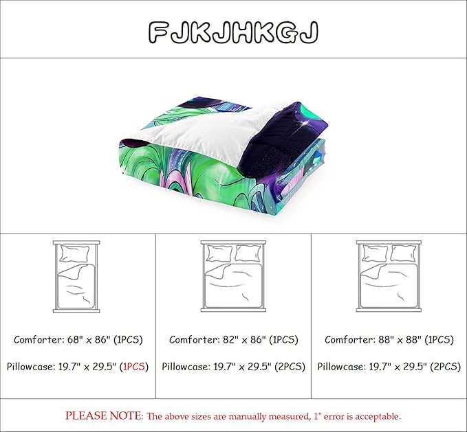 African American Comforter Sets for Girls, Full Size Comforter Set for Girls with Cool DJ Girl Pattern Soft Microfiber 3 Piece Quilt Set Green Pretty Girl Bedding Comforter Set with 2 Pillowcases