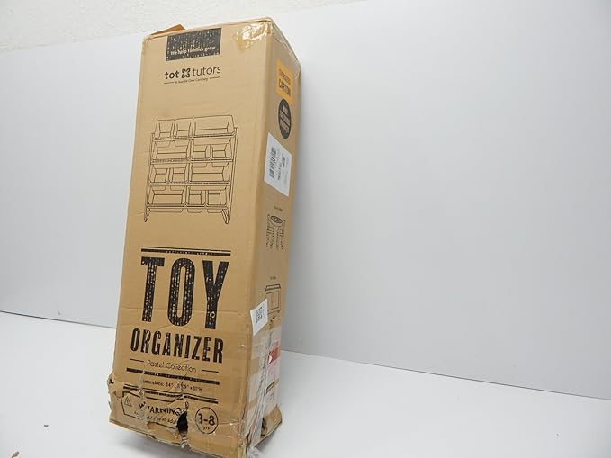 Humble Crew, White/Pastel Kids' Toy Storage Organizer