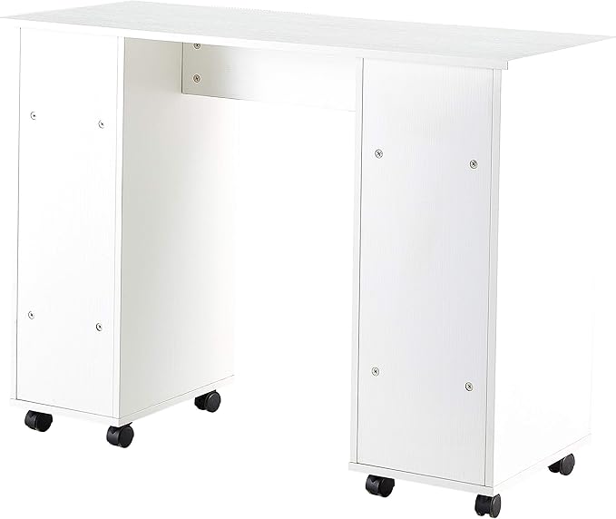 NicBex Laik-DW-00012-DX Desks, 41.73" W x 17.72" D x 31.5" H, White