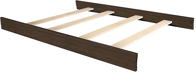 Evolur Santa Fe 5-in-1 Convertible Crib, Full Size Bed Rail, Antique Brown, Greenguard Gold Certified, 3 Mattress Heights