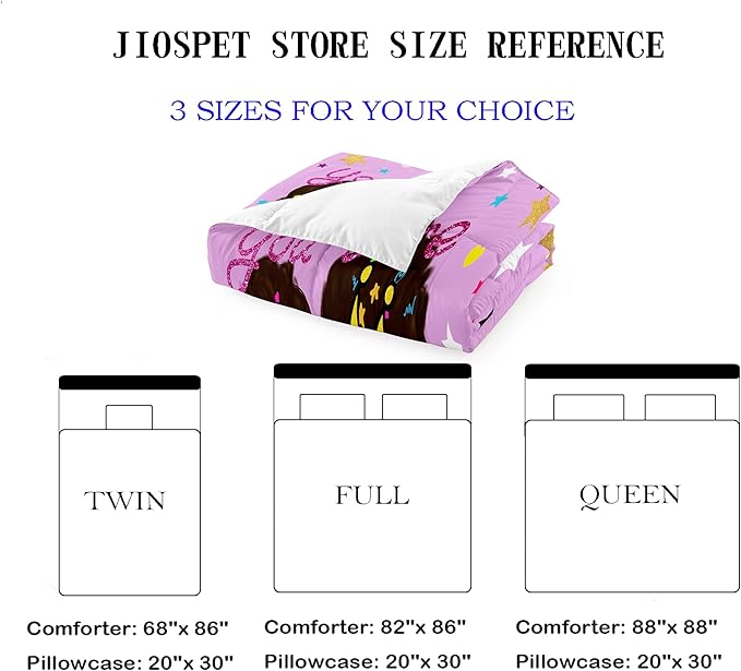 Black Girl Comforter Set Queen African Black Girls Comforter Sets Queen Princess Queen Bedding Set Cute Black Girls Princess Room Decor Bedding Set, Queen (1 Comforter 2 Pillowcases)