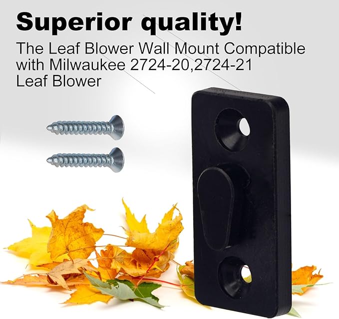 Leaf Blower Wall Mount Compatible with Milwaukee Leaf Blower M18 2724-20 2724-21, Plastic Wall Holder use for Hanging Leaf Blower - Mounting Bracket